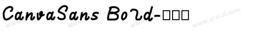 CanvaSans Bo1d字体转换